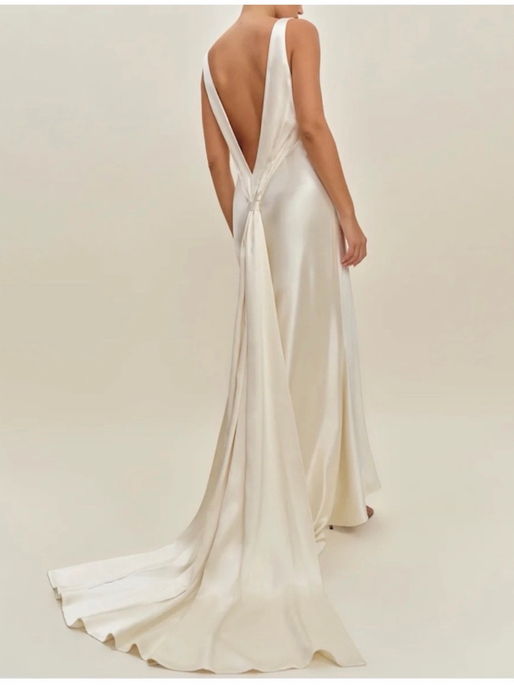 NWT Reformation Margot Silk Dress Ivory Size 6 Bridal Wedding Gown - Picture 3 of 7